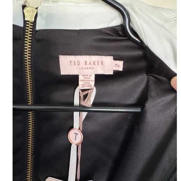 NWT Ted Baker Shealah Embroidered Collar Fit & Flare Dress Size 2 (4/6 US) - Picture 6 of 6